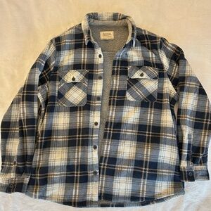 Blue and White Plaid Jacket